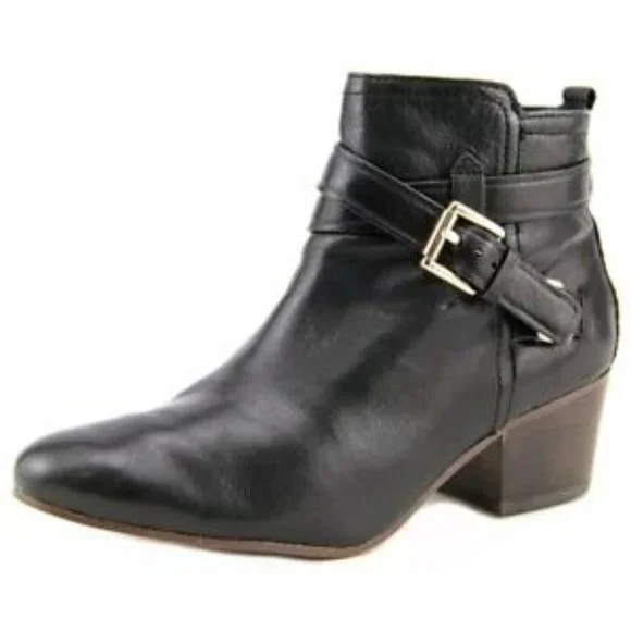 Coach Shoes Coach Pauline Leather Booties Black Size 65 Poshmark